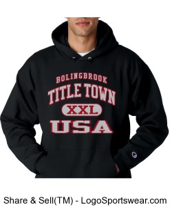 Black Titletown hooded sweatshirt Design Zoom